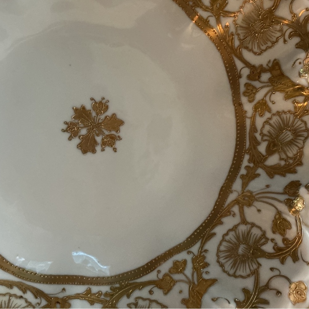 ANTIQUE Gold and White Nippon PORCELAIN BOWEL - Picture 3 of 5